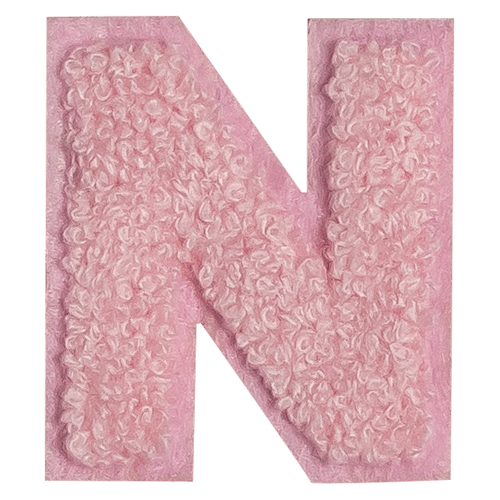Pink Letter 'N'