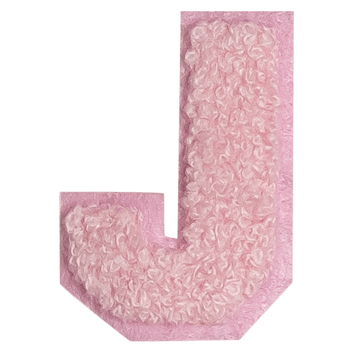 Pink Letter 'J'