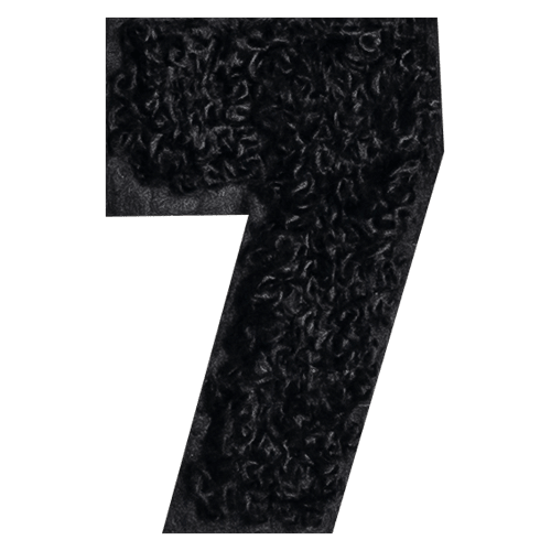 Black Number '7'