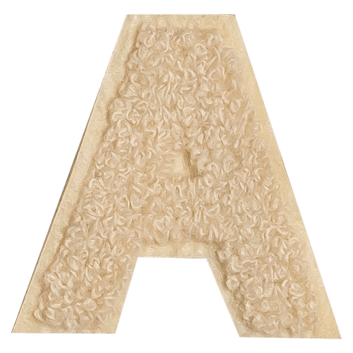 Beige Letter 'A'