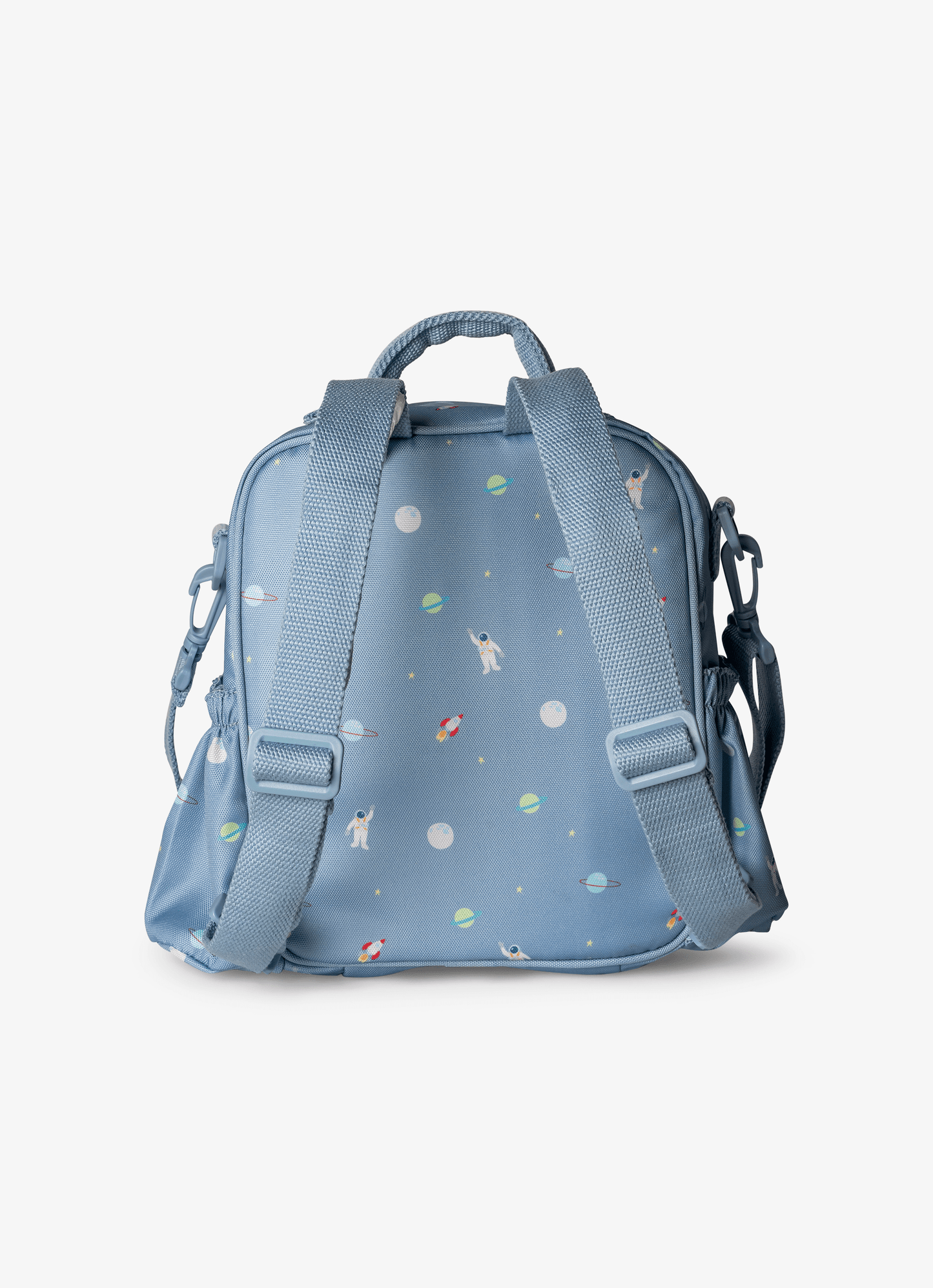 Insulated Lunch Bag Backpack - Spaceship Dusty Blue