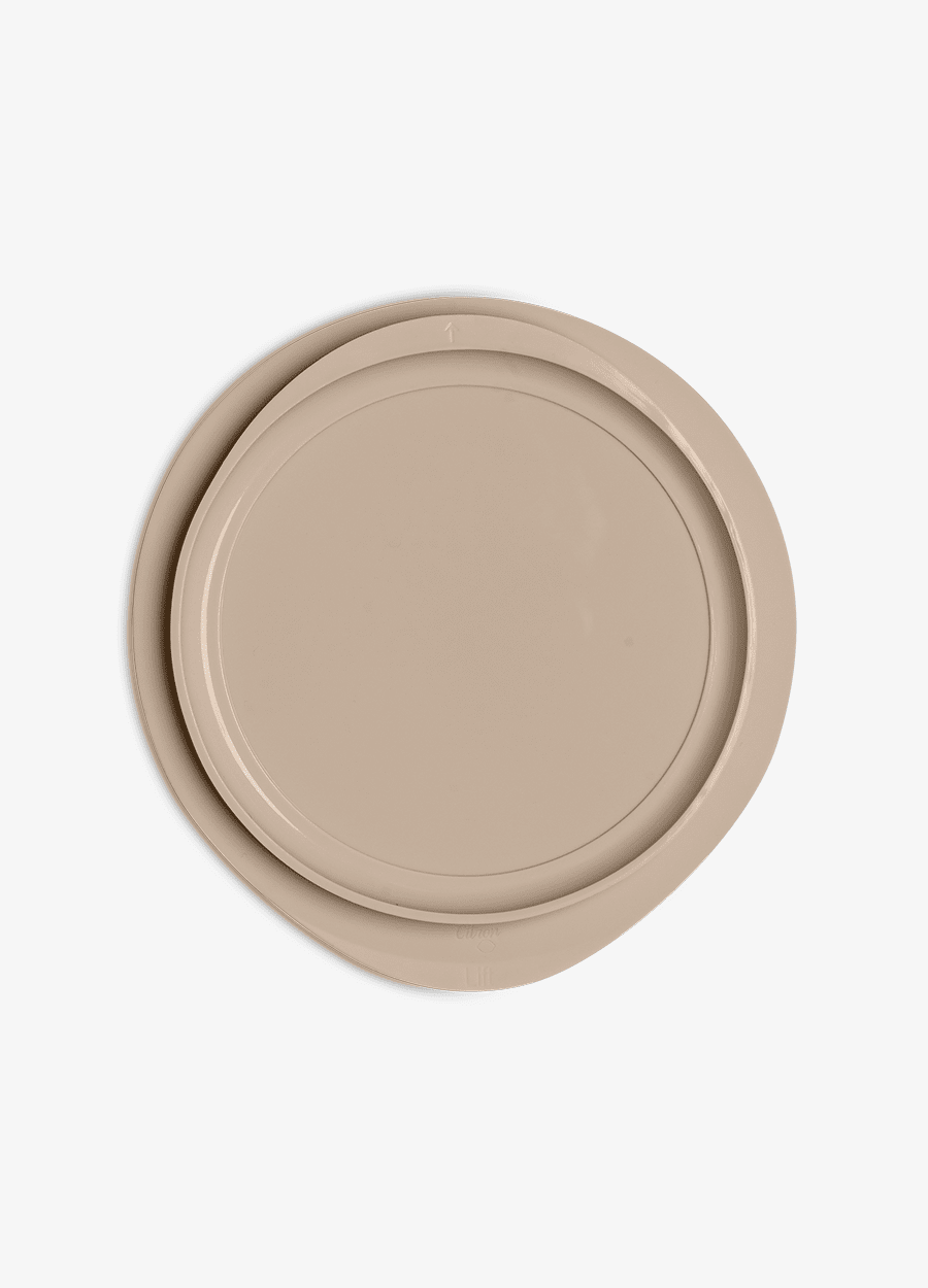 Silicone Plate Suction - Beige