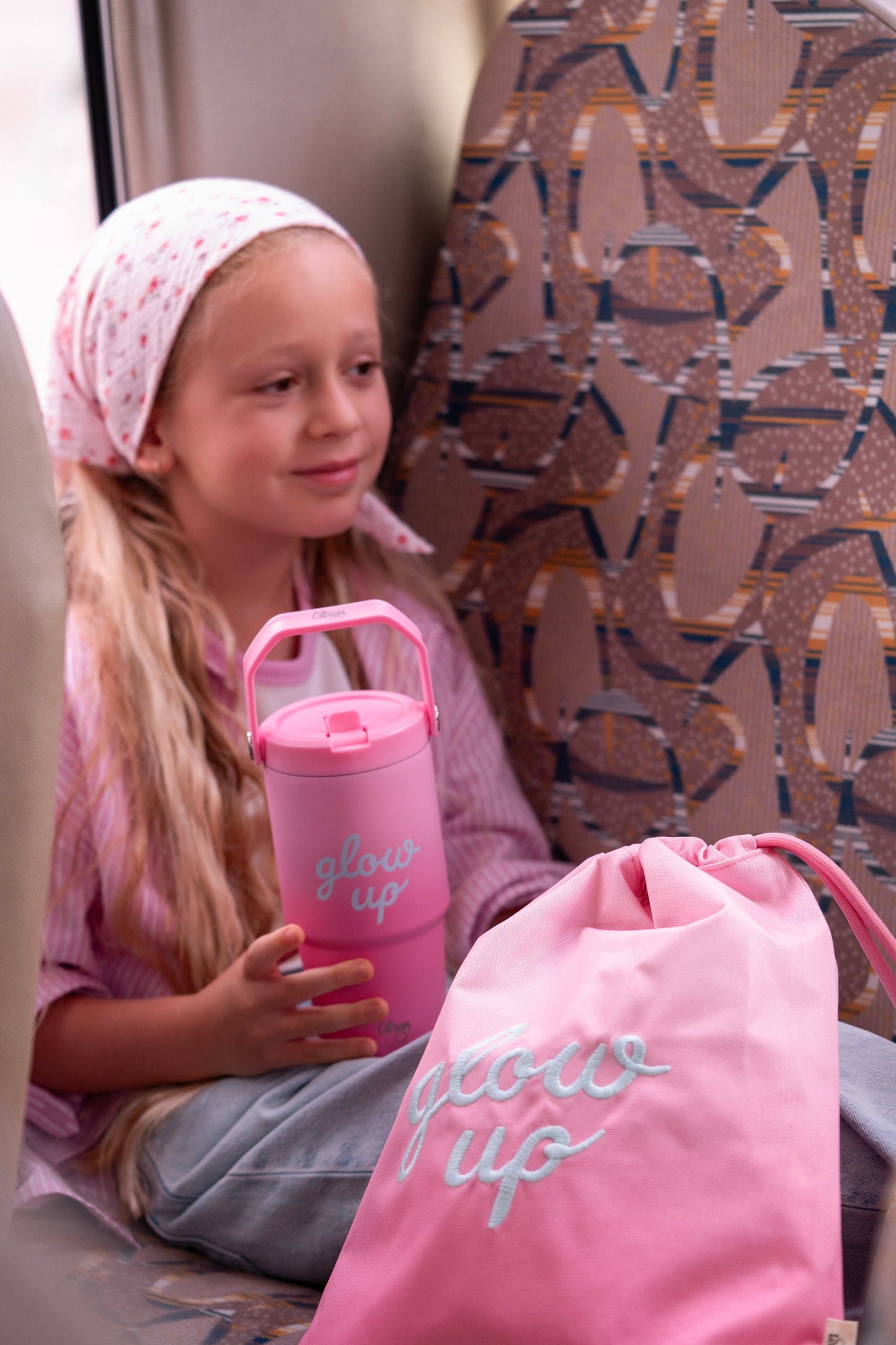 Drawstring Wet Bag - Pink Glow Up