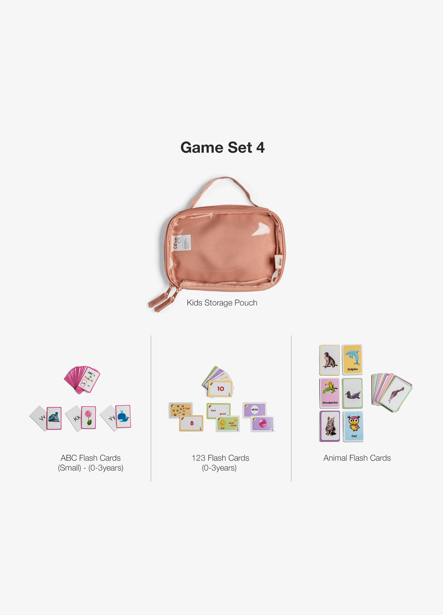 Toddlers First Learning Games Set - Blush Pink - (0-3years)