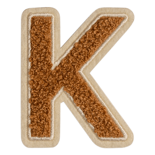 Caramel Letter 'K'