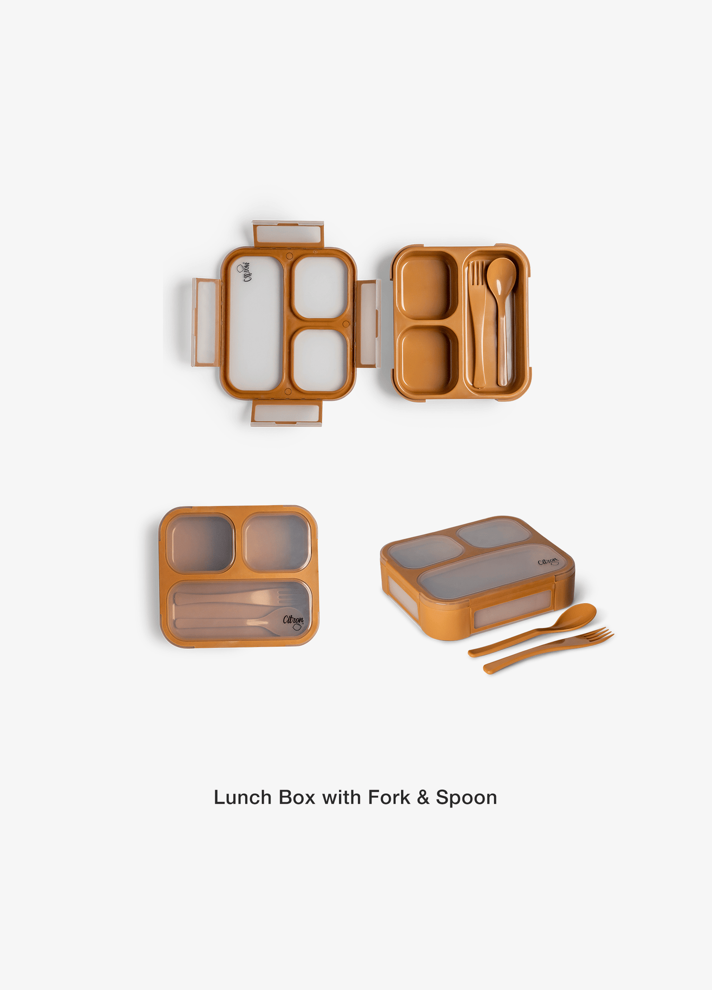 School Lunch Set - Set of 3 - Caramel