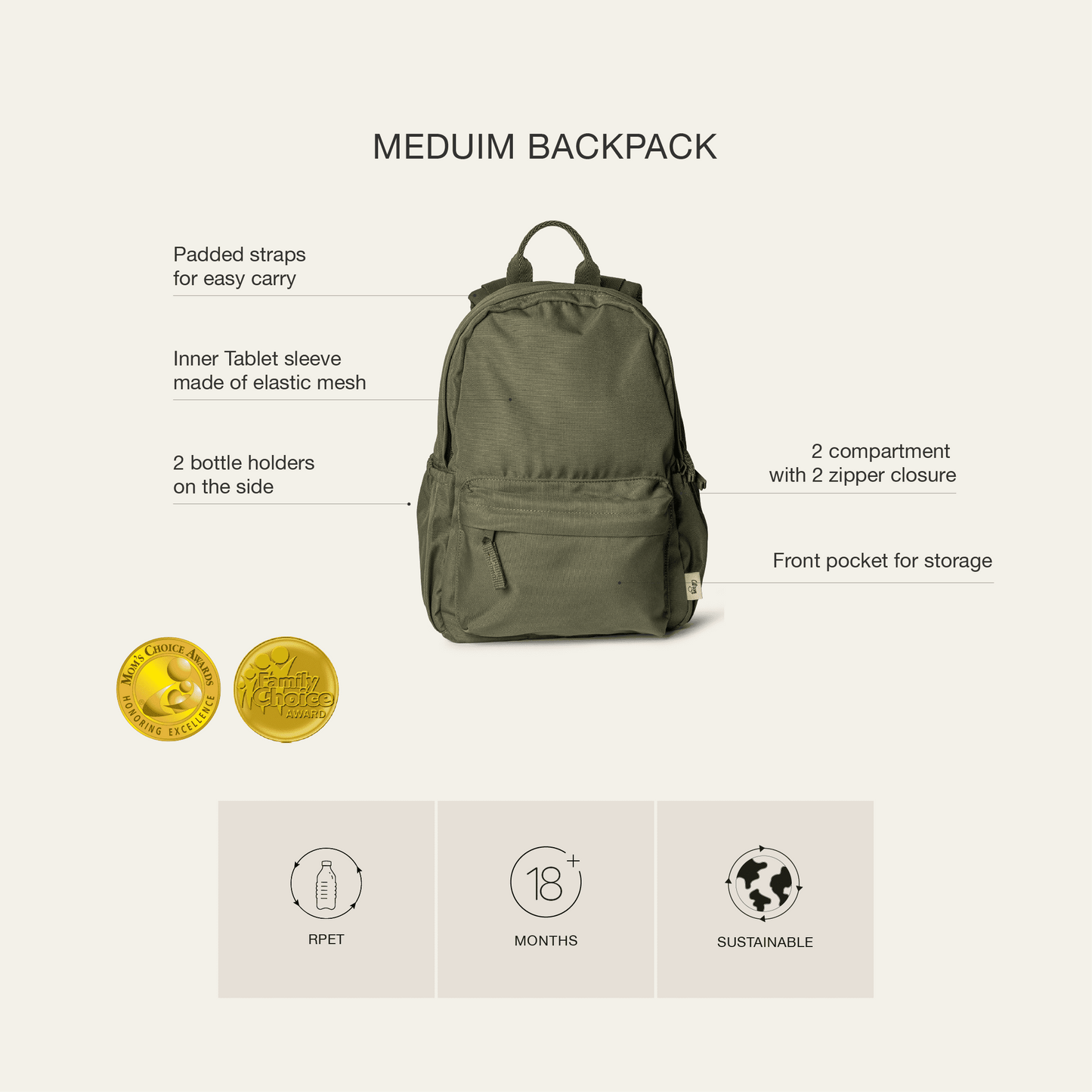 Medium Backpack - Vehicles
