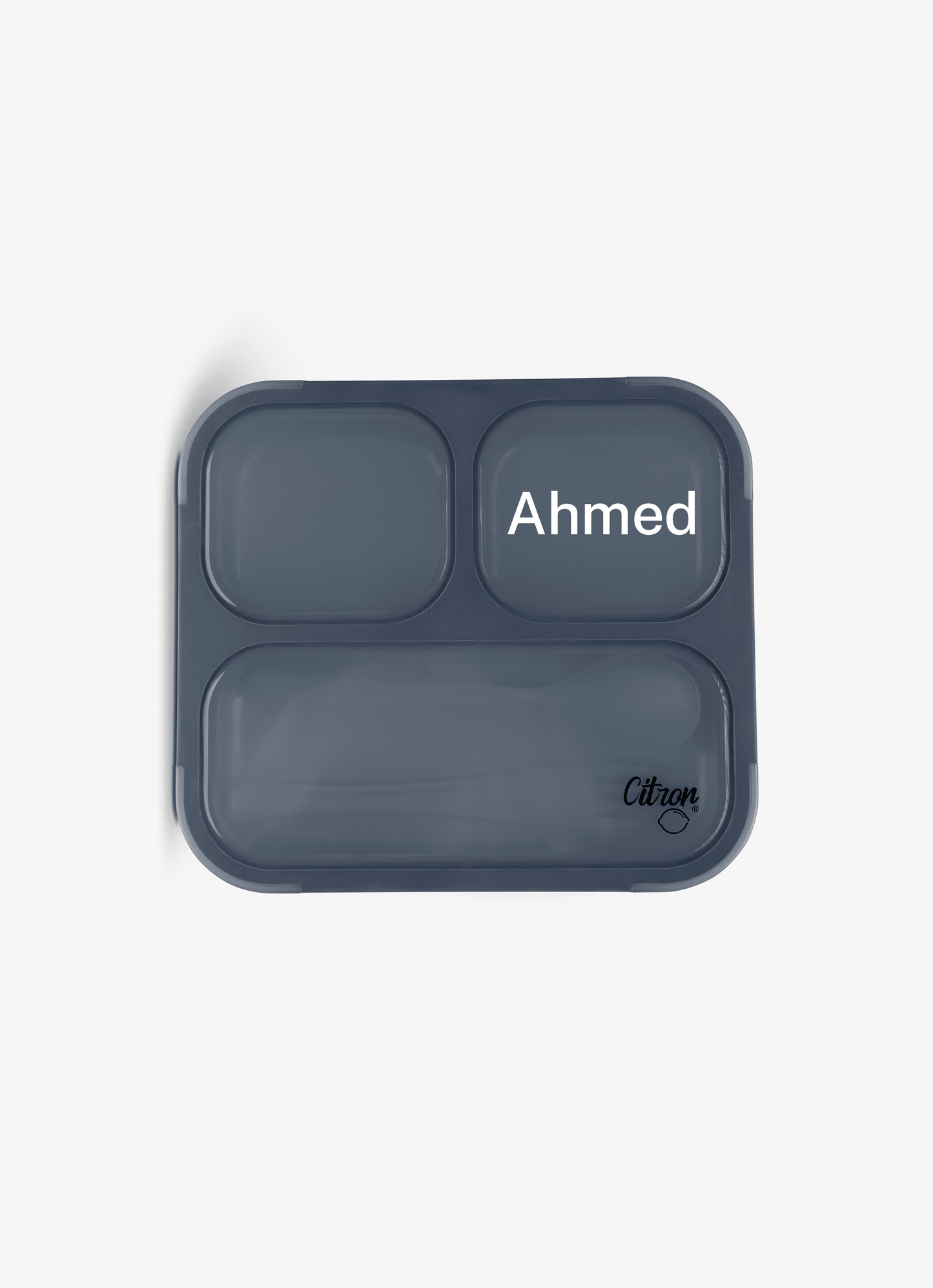 Lunch Box with Fork & Spoon - Dark Blue