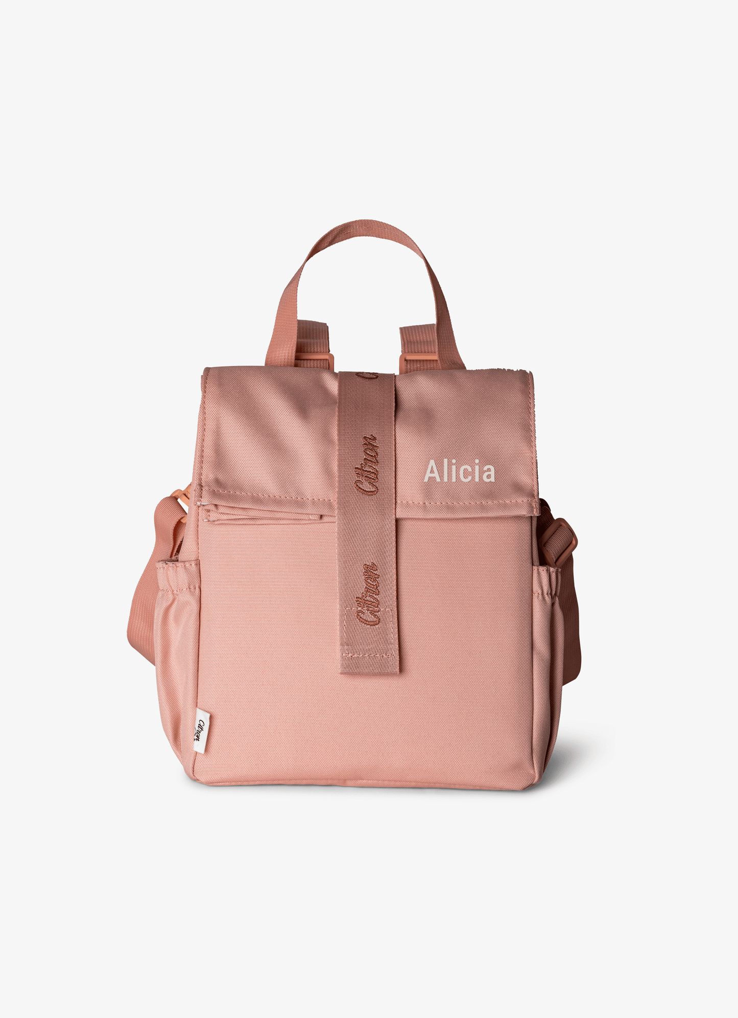 Insulated Rollup Lunch Bag - Blush Pink