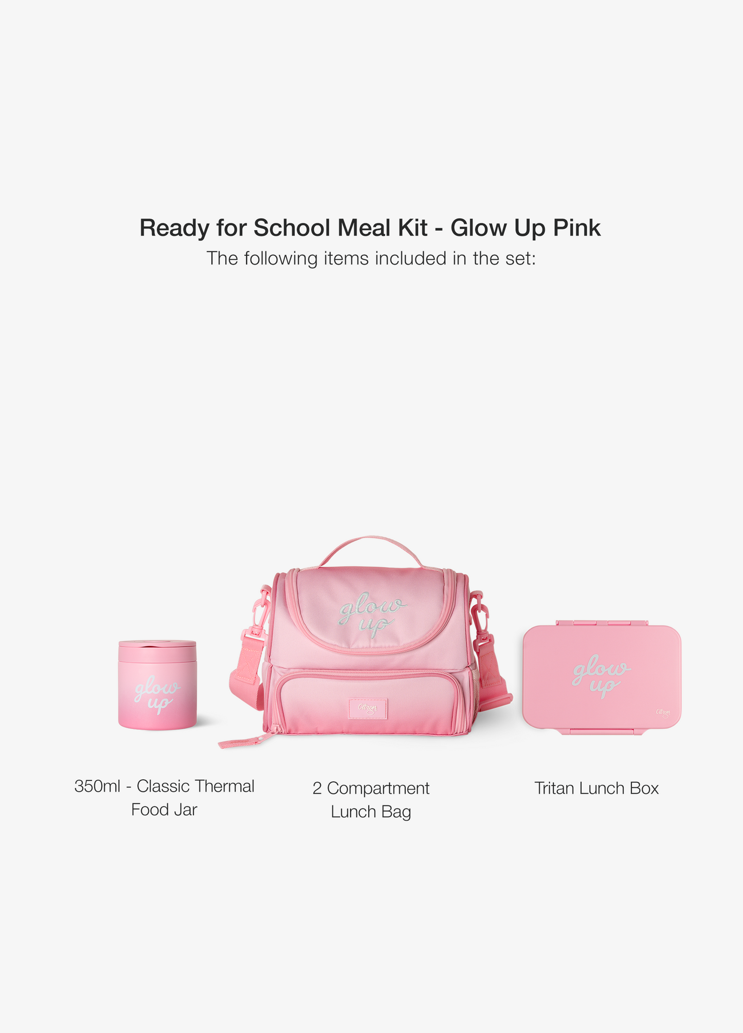 Ready for School Meal Kit - Set of 4 - Pink Glow Up