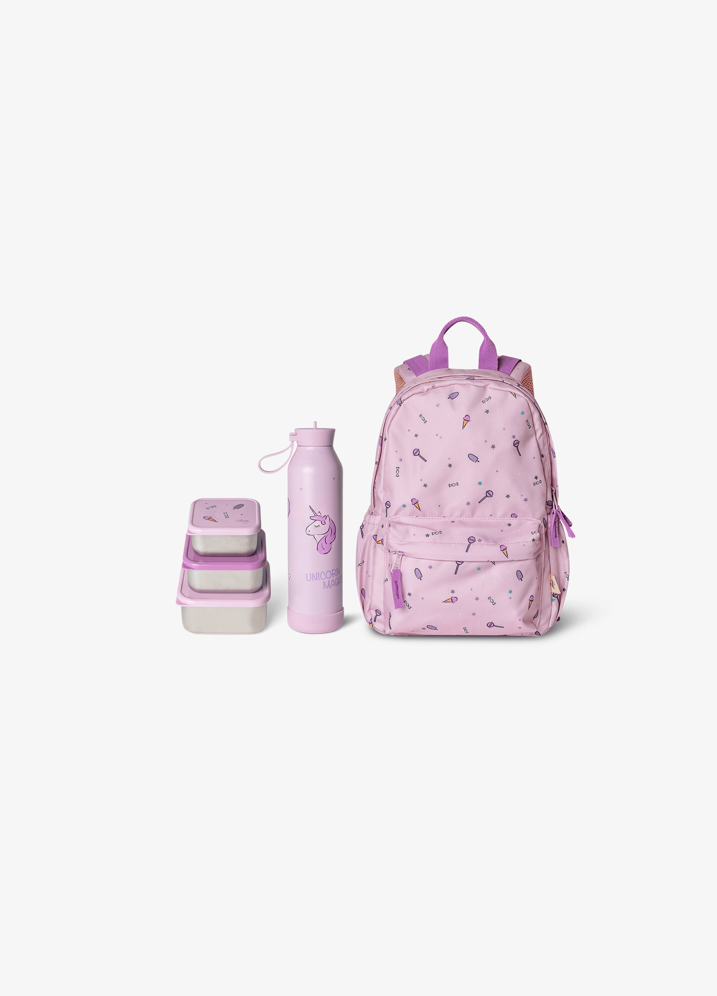 School & Snack Set - Stormy Unicorn