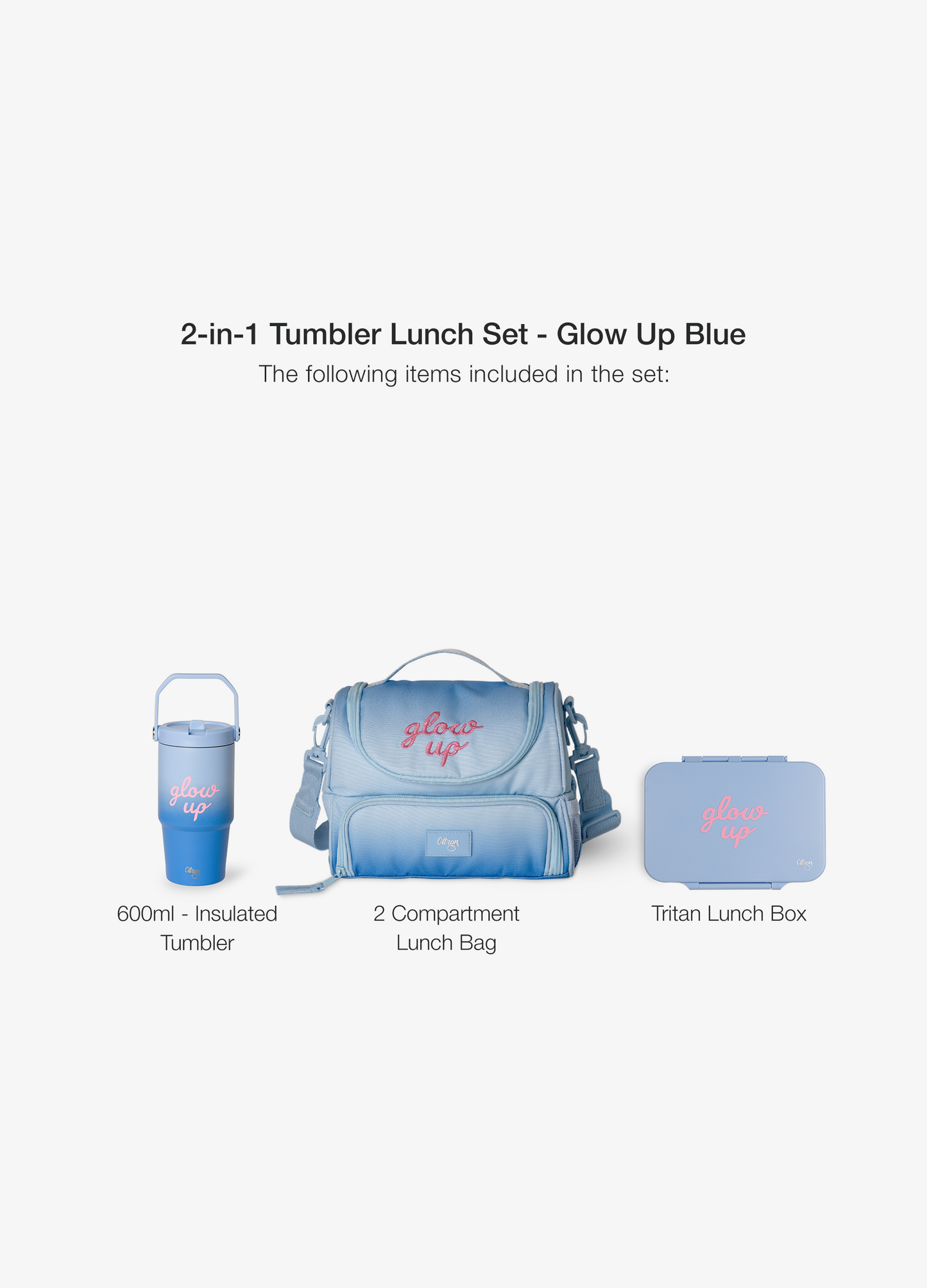 2-in-1 Lunch Set  -  Blue Glow Up