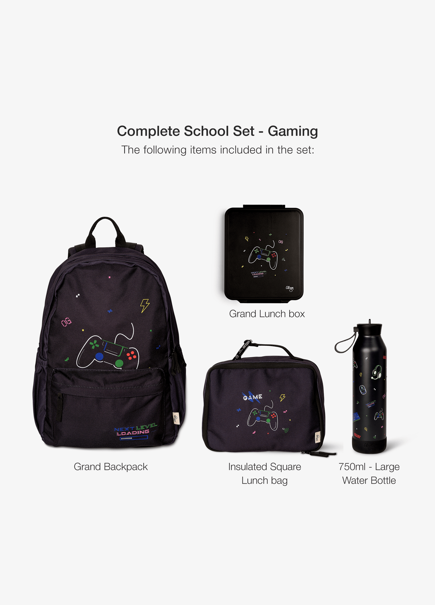 Complete school set - Set of 4 - Gaming