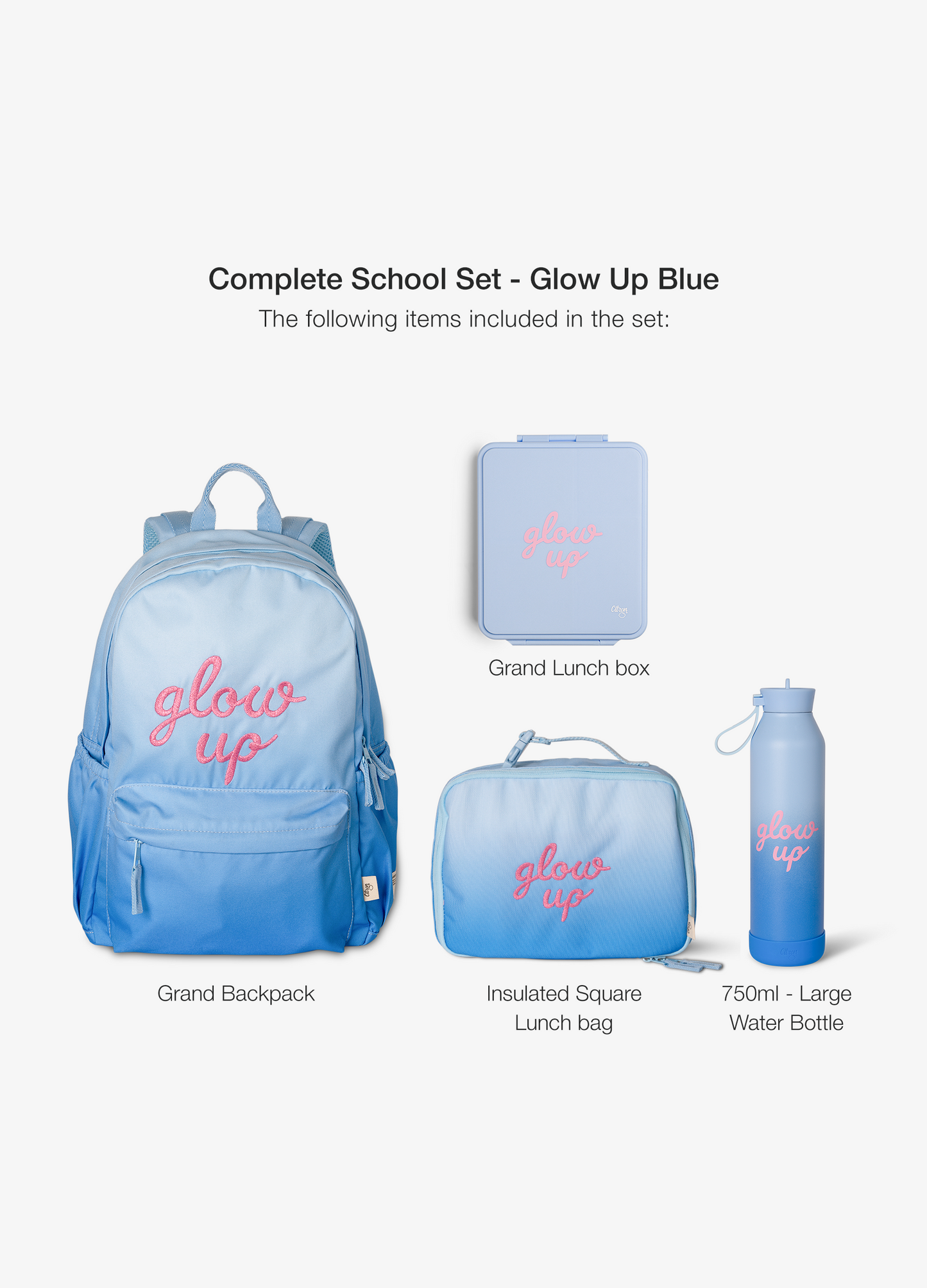 Complete school set - Set of 4 - Glow Up