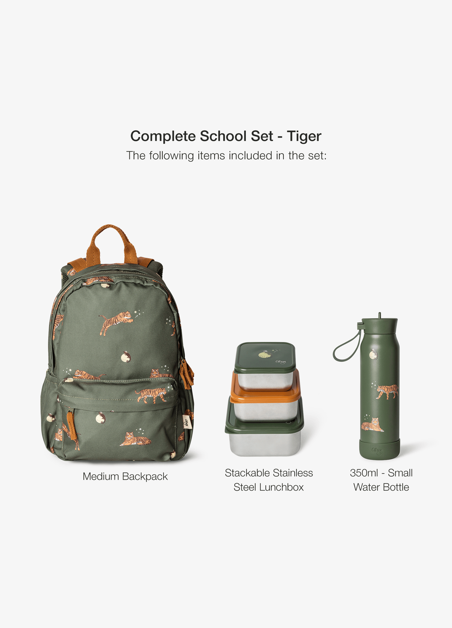 Complete School Set - Set of 4 - Tiger