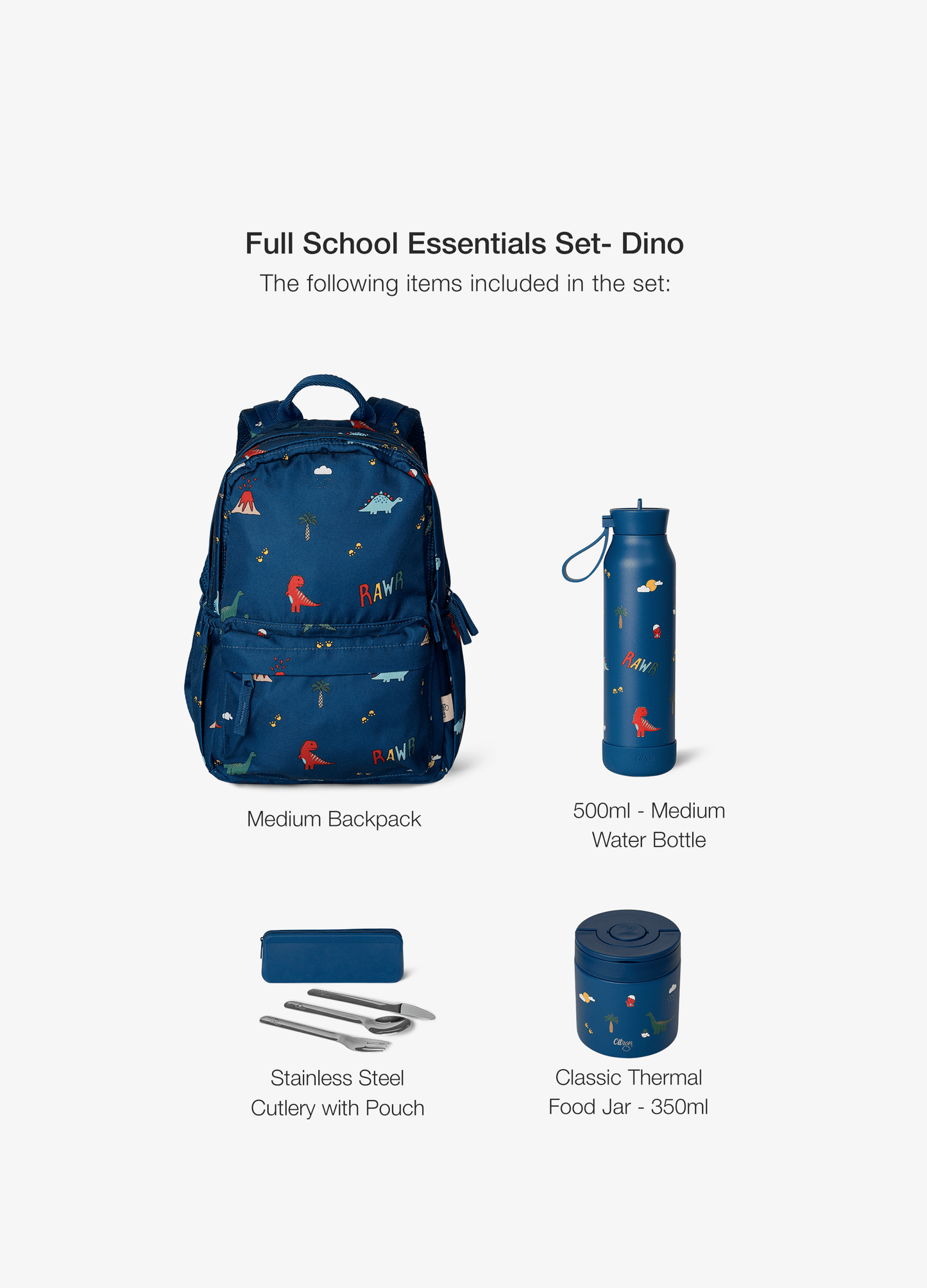 Full School Essentials set - Dino