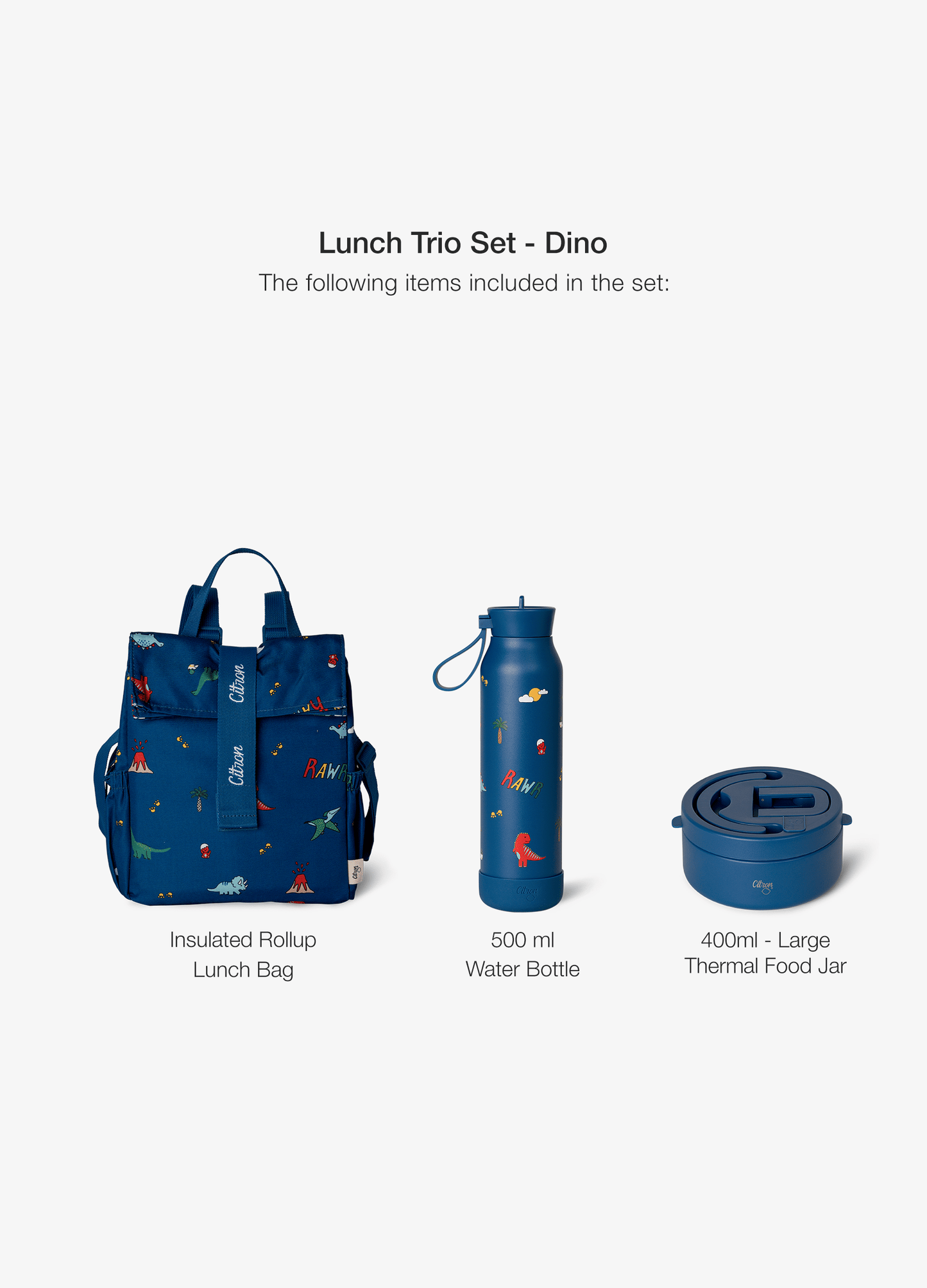 lunch Trio Set - Dino