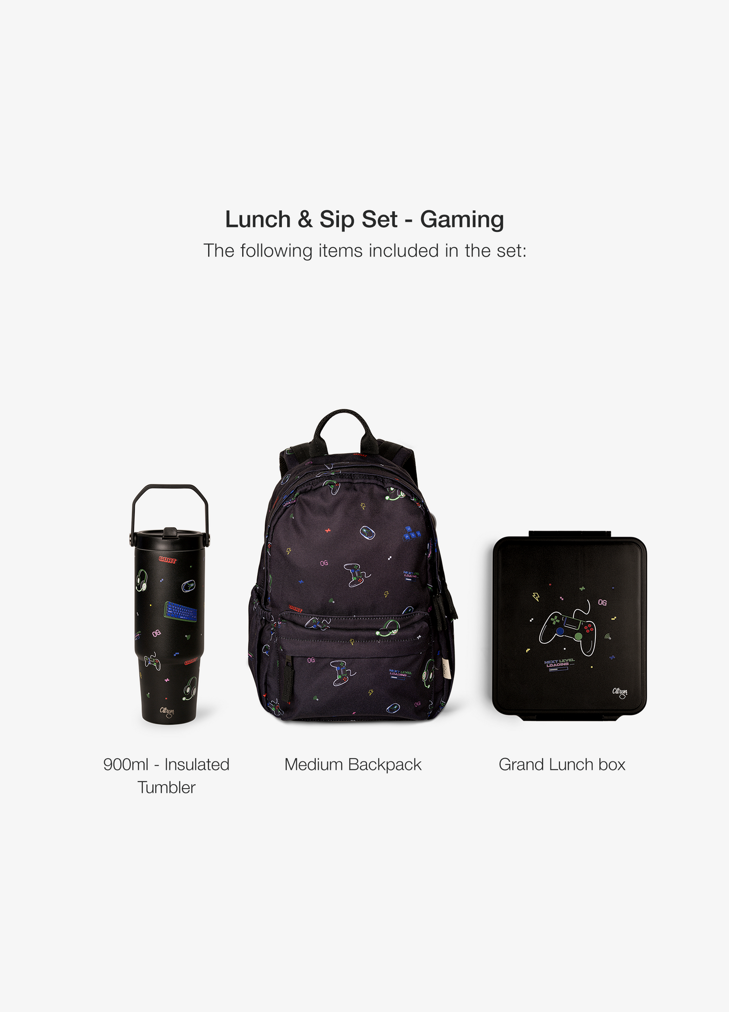 Lunch & Sip Set - Gaming