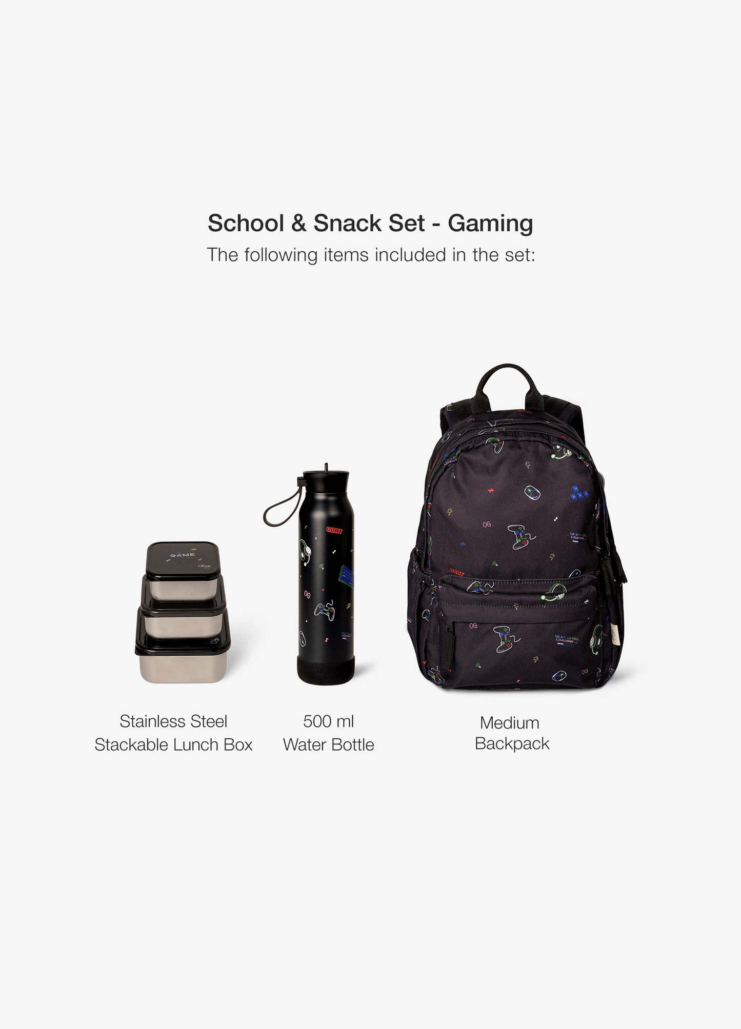 School & Snack Set - Gaming