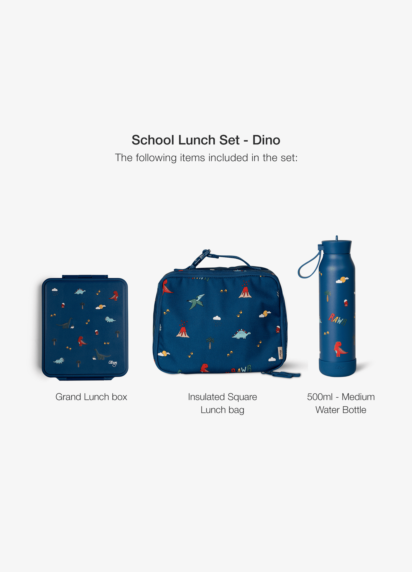 School Lunch Set - Dino