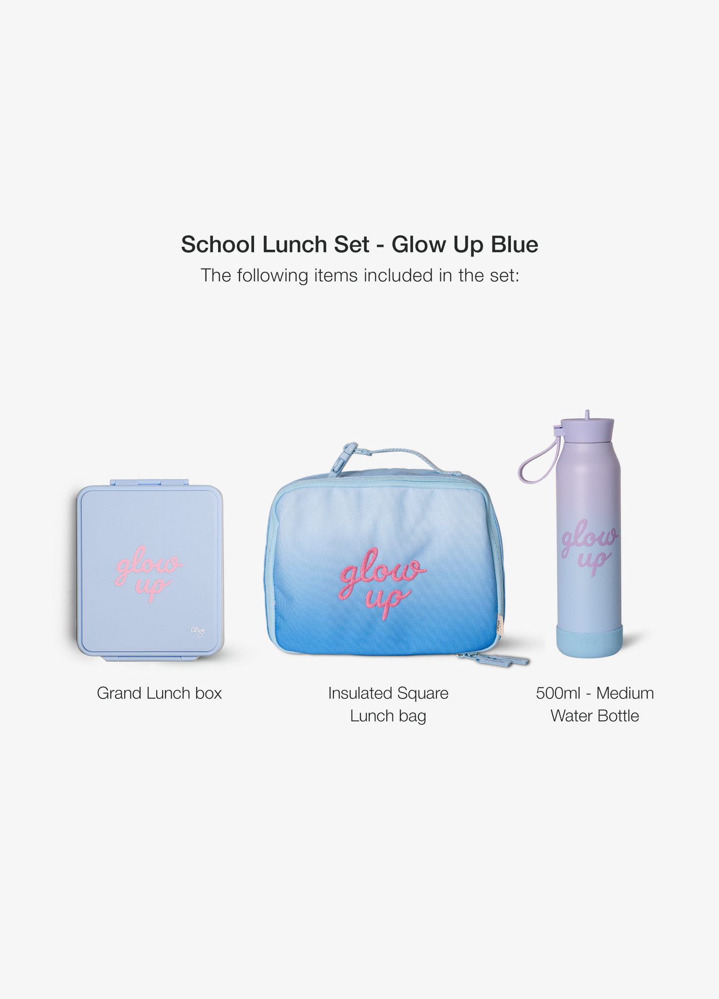 School Lunch Set - Blue Glow Up