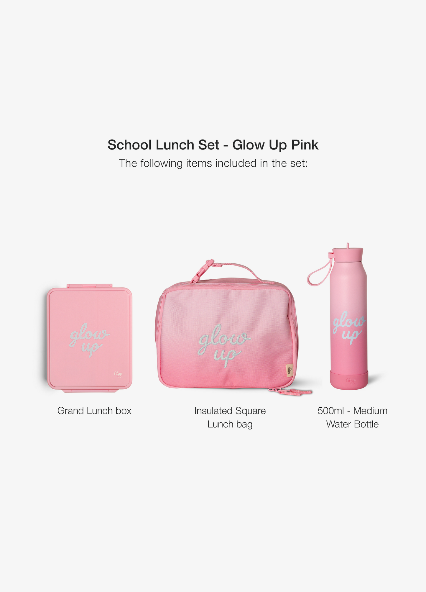 School Lunch Set - Pink Glow Up