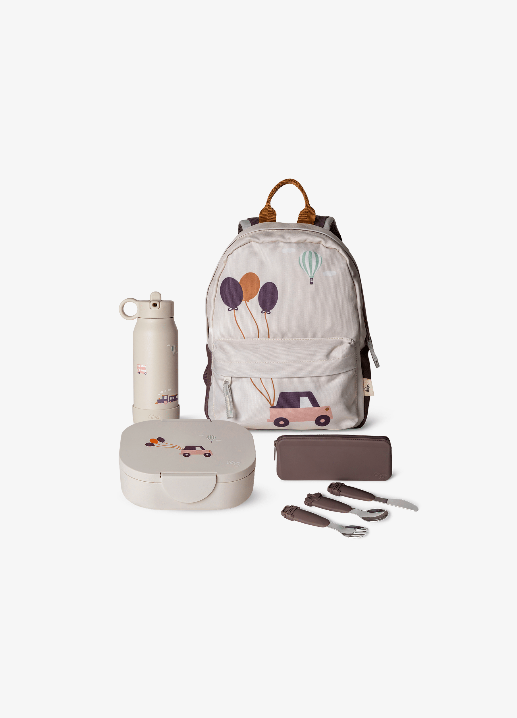 Complete Nursery Set Set of 4 Vehicles Citron