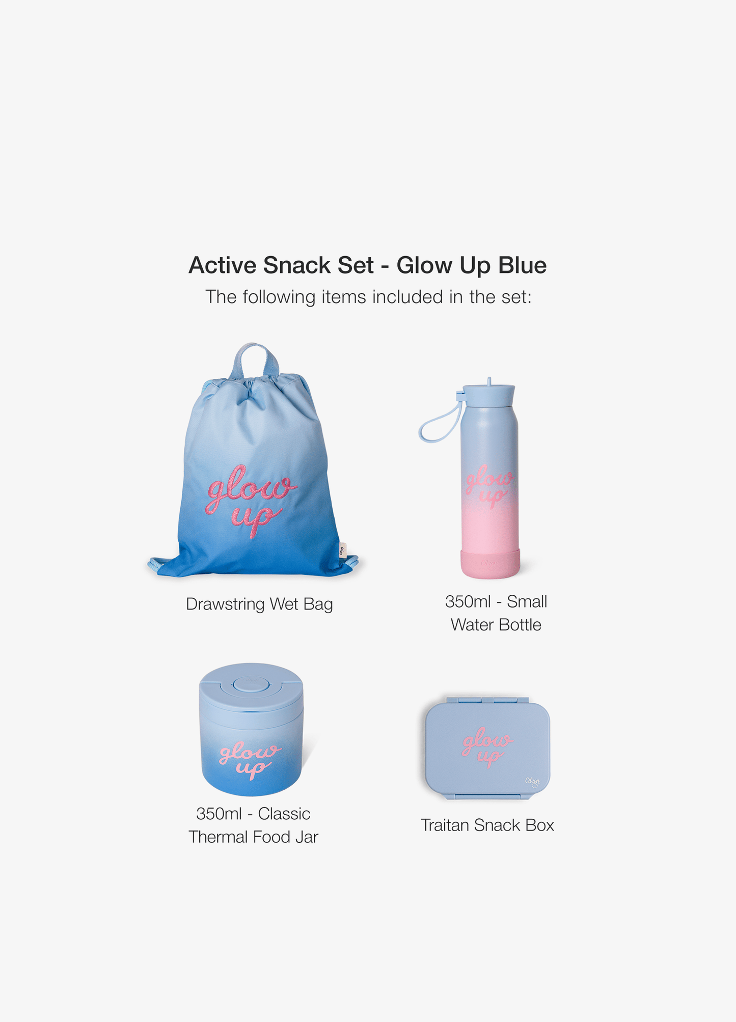 Active Snack Set -  Blue Glow Up