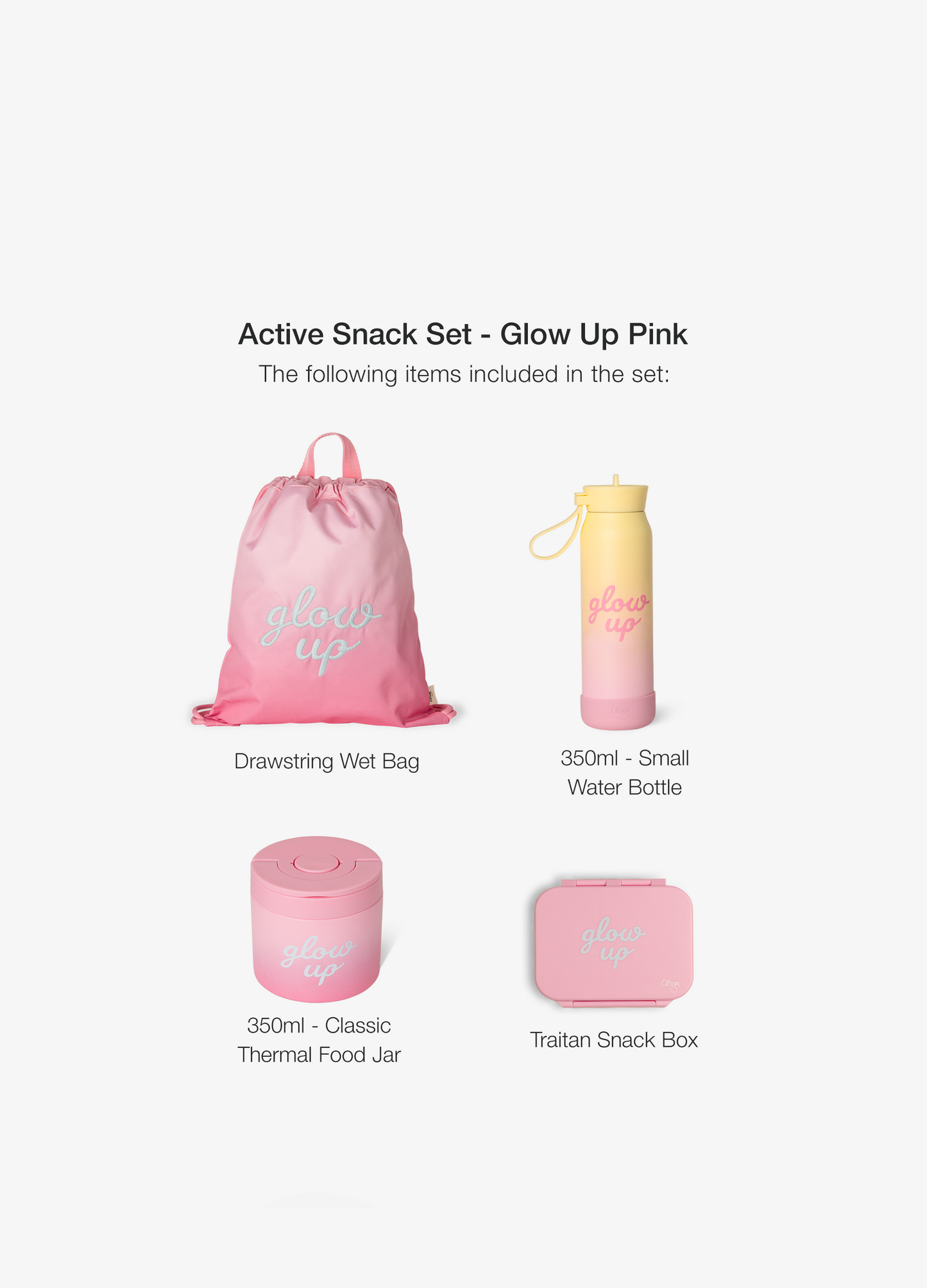 Active Snack Set -  Pink Glow Up