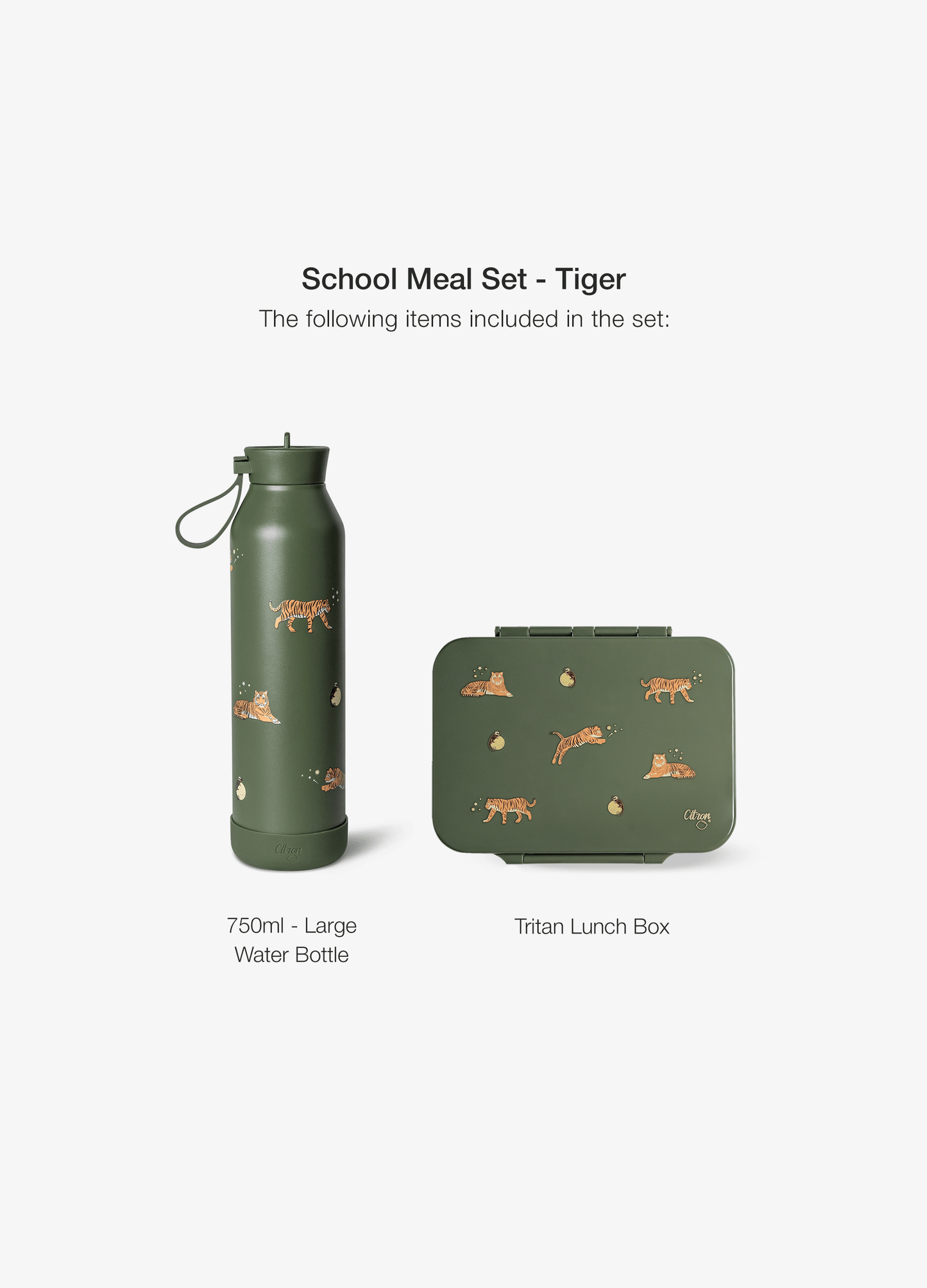 School Meal Set - Set of 2 - Tiger