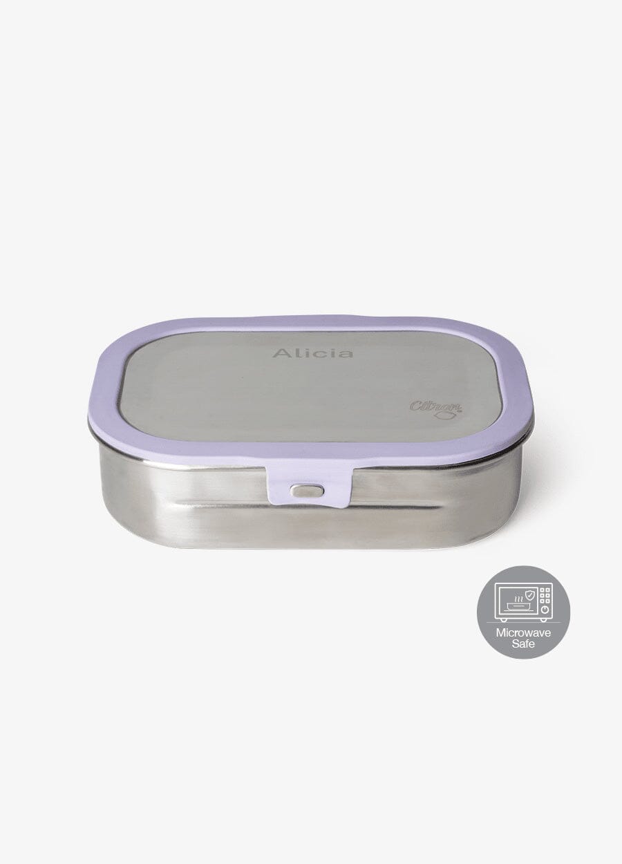 Stainless steel Lunchbox - 2 Compartment - Purple