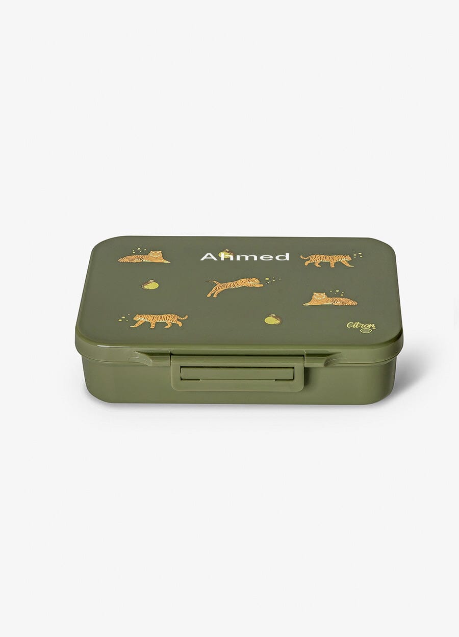 Tritan Lunch Box - 4 Compartments - Tiger