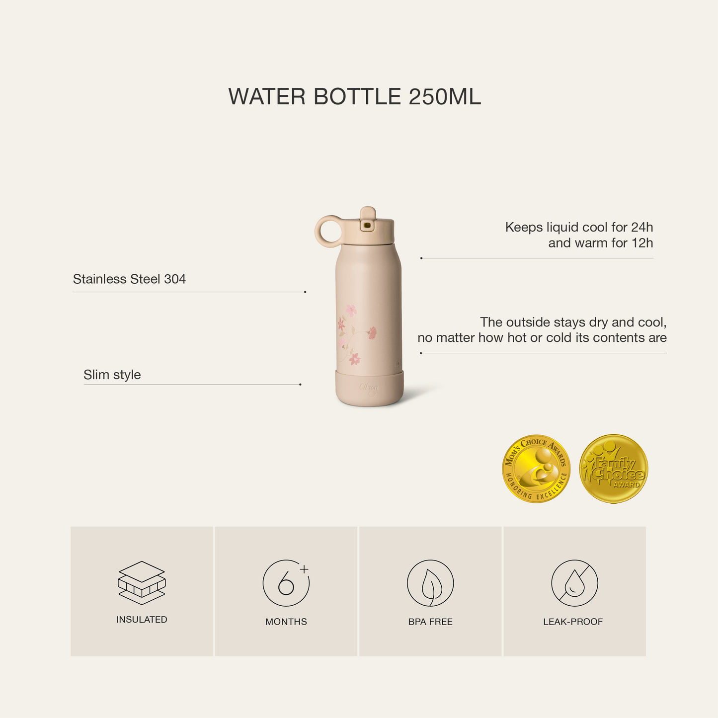 Mini Water Bottle - 250ml - Vehicle