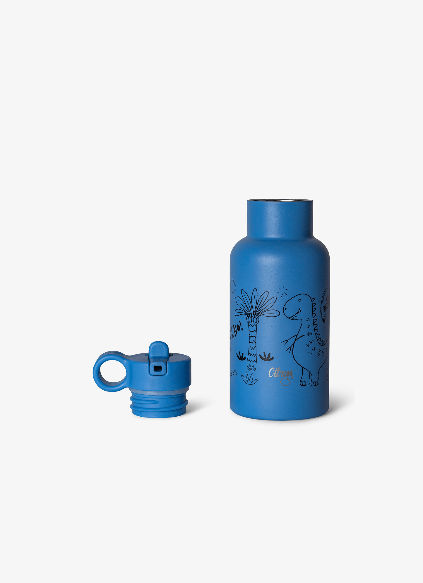 Little Big Water Bottle - 350ml - Dino - Deep Ocean Blue