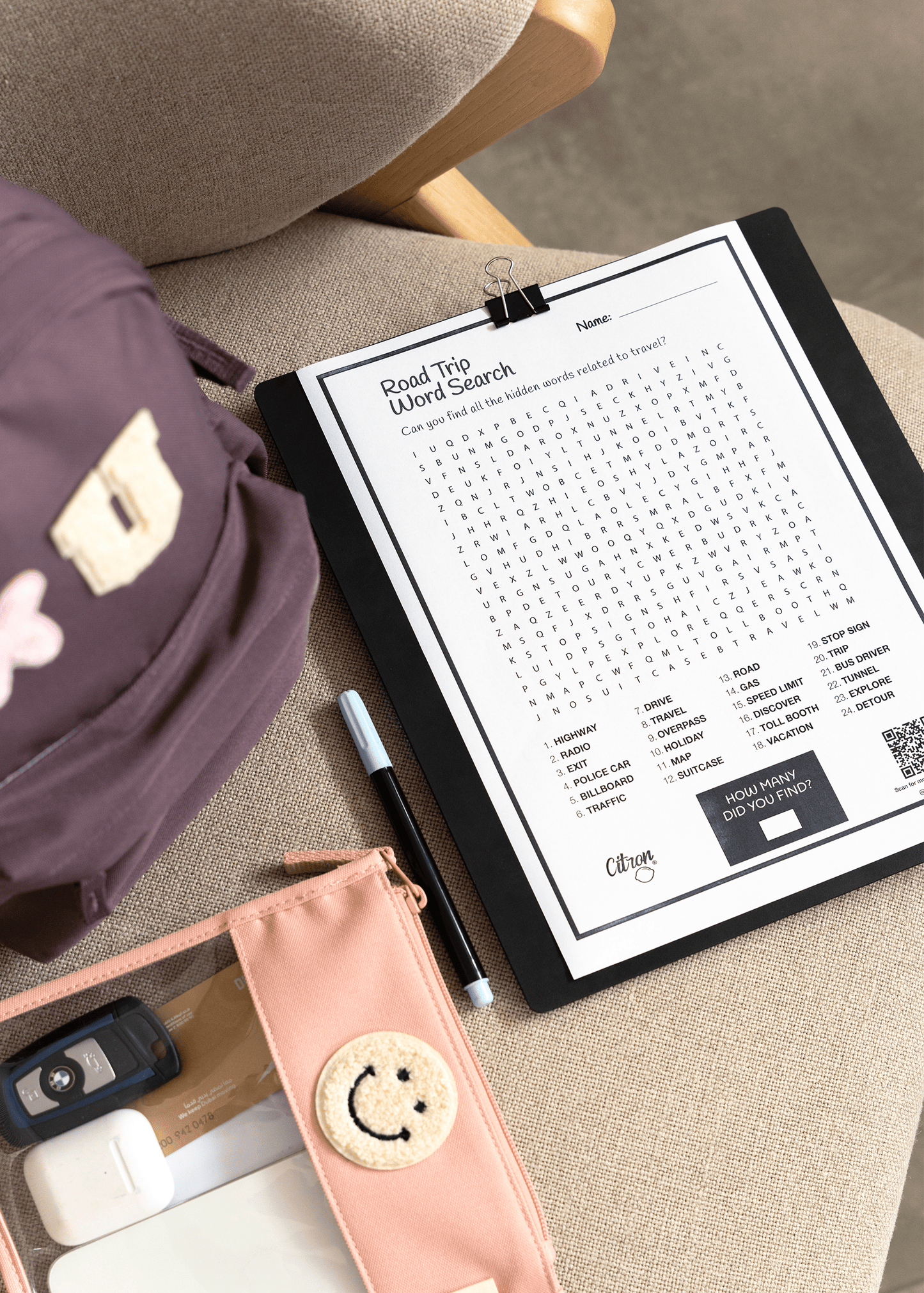 Road Word Search - Free Downloads