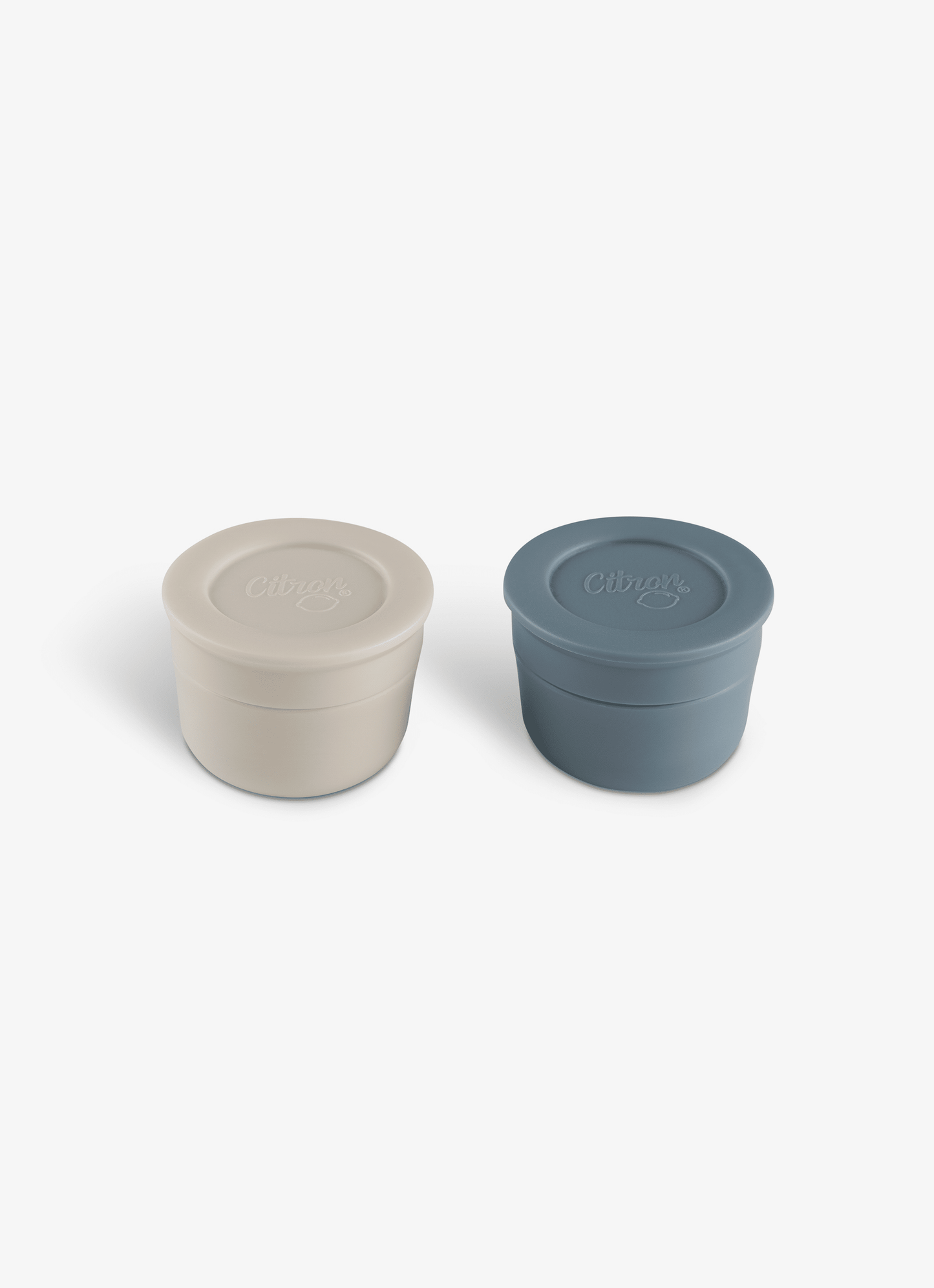 Mini Sauce Containers - Dusty Blue & Cool Grey