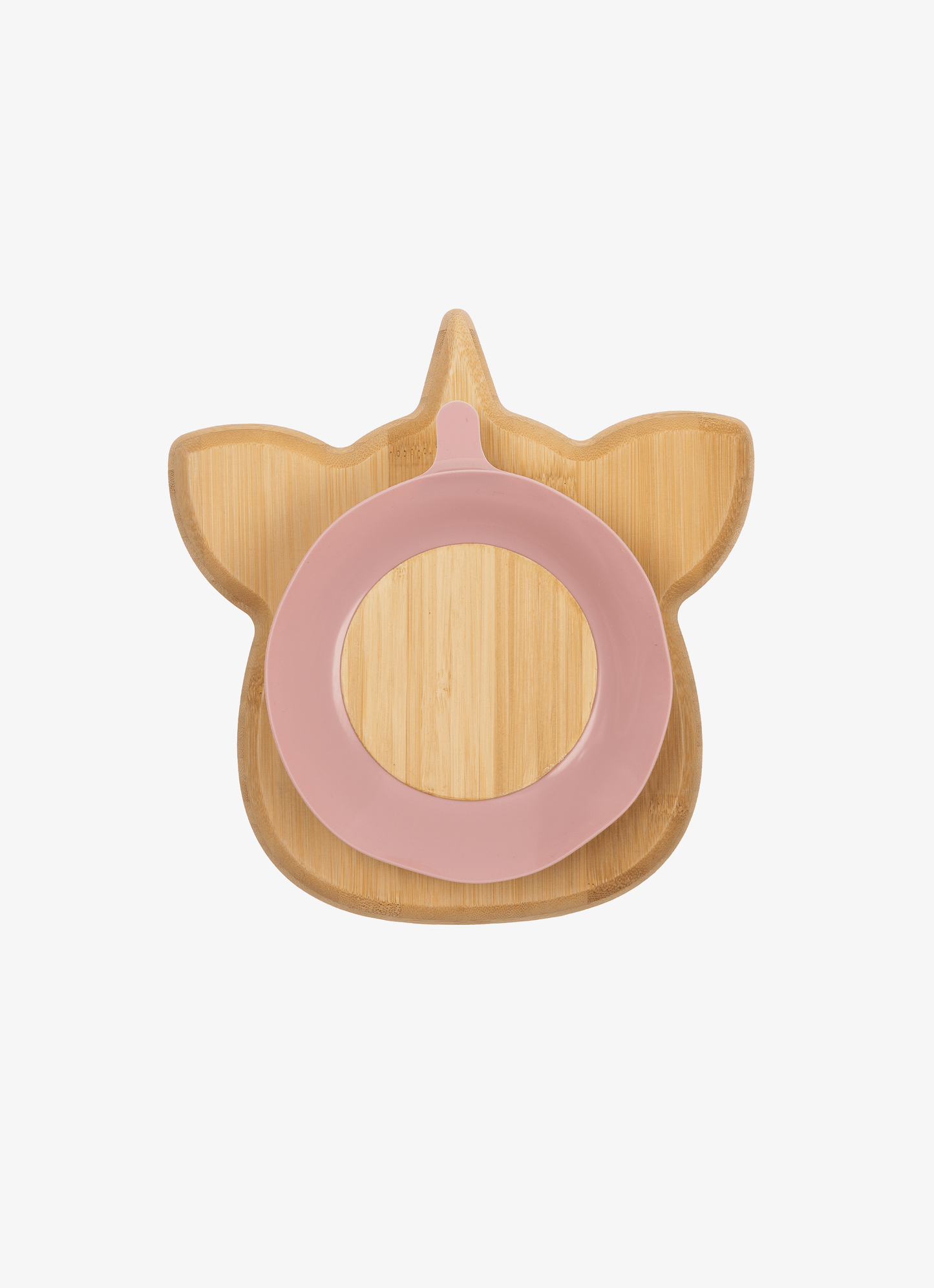 Small Bamboo Plate & spoon- Unicorn + with suction
