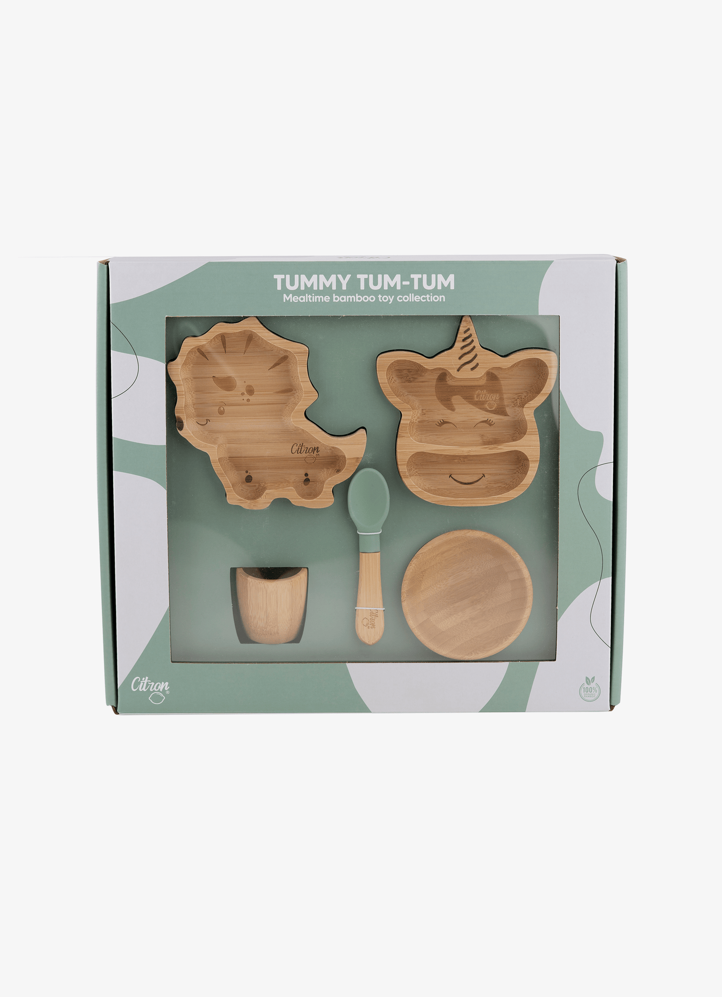 مجموعة ألعاب Tummy Tum-Tum Bamboo - أطباق / وعاء / كوب