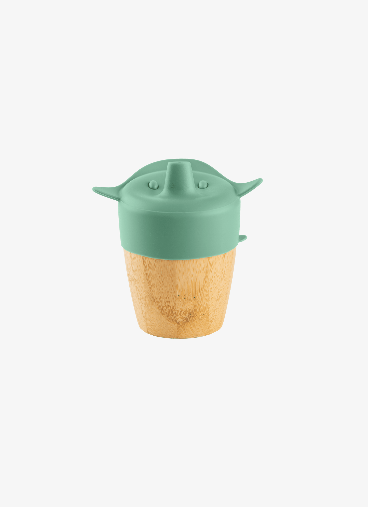 Bamboo Cup - lid and straw - Green