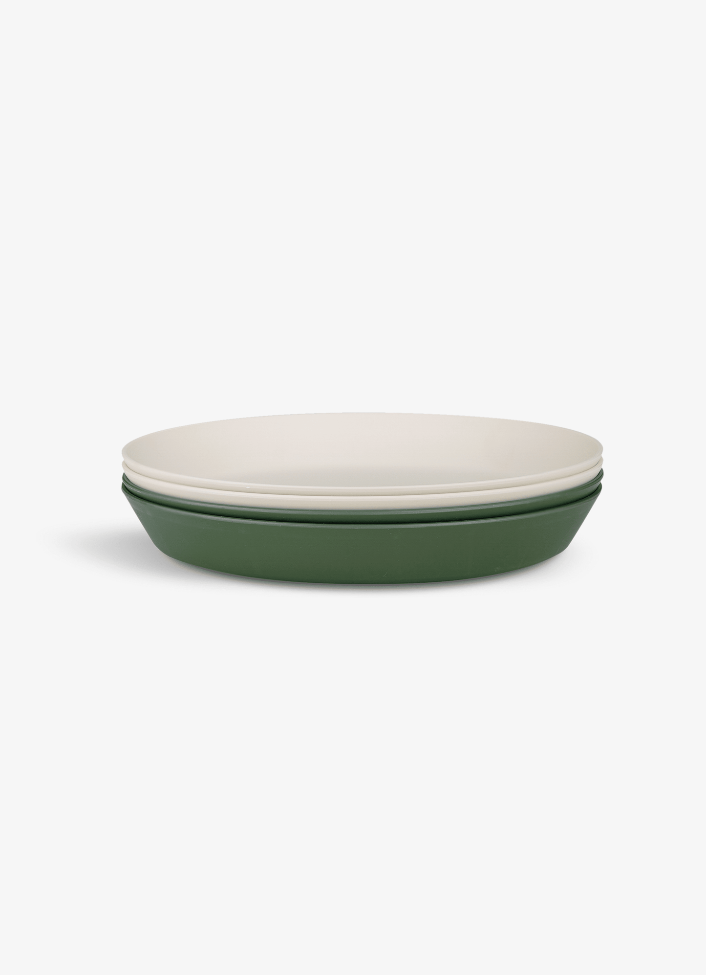 Bio Based Plates - Set of 4 - Green/ Cream