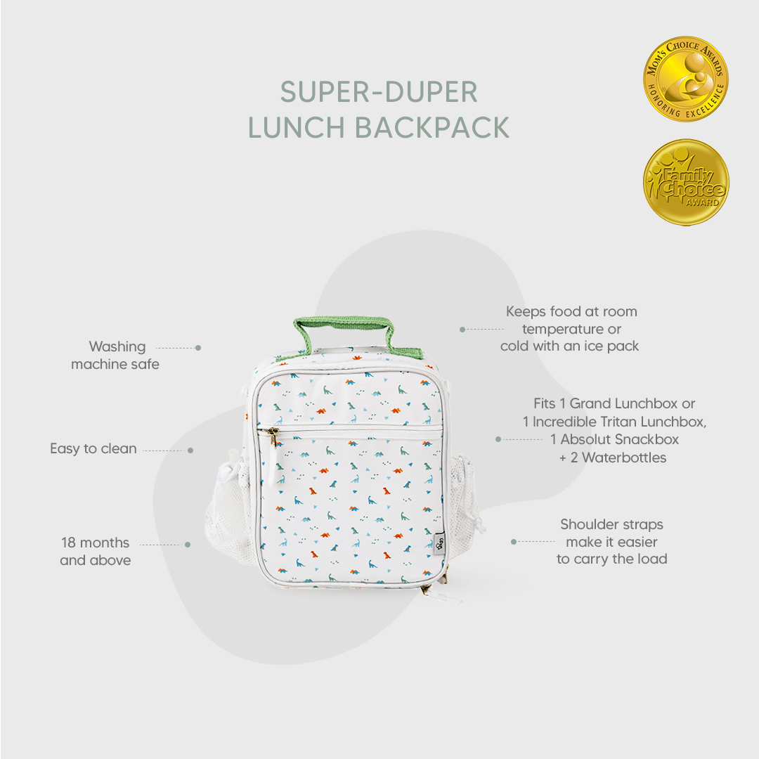 Insulated Lunch Bag Backpack - Dino