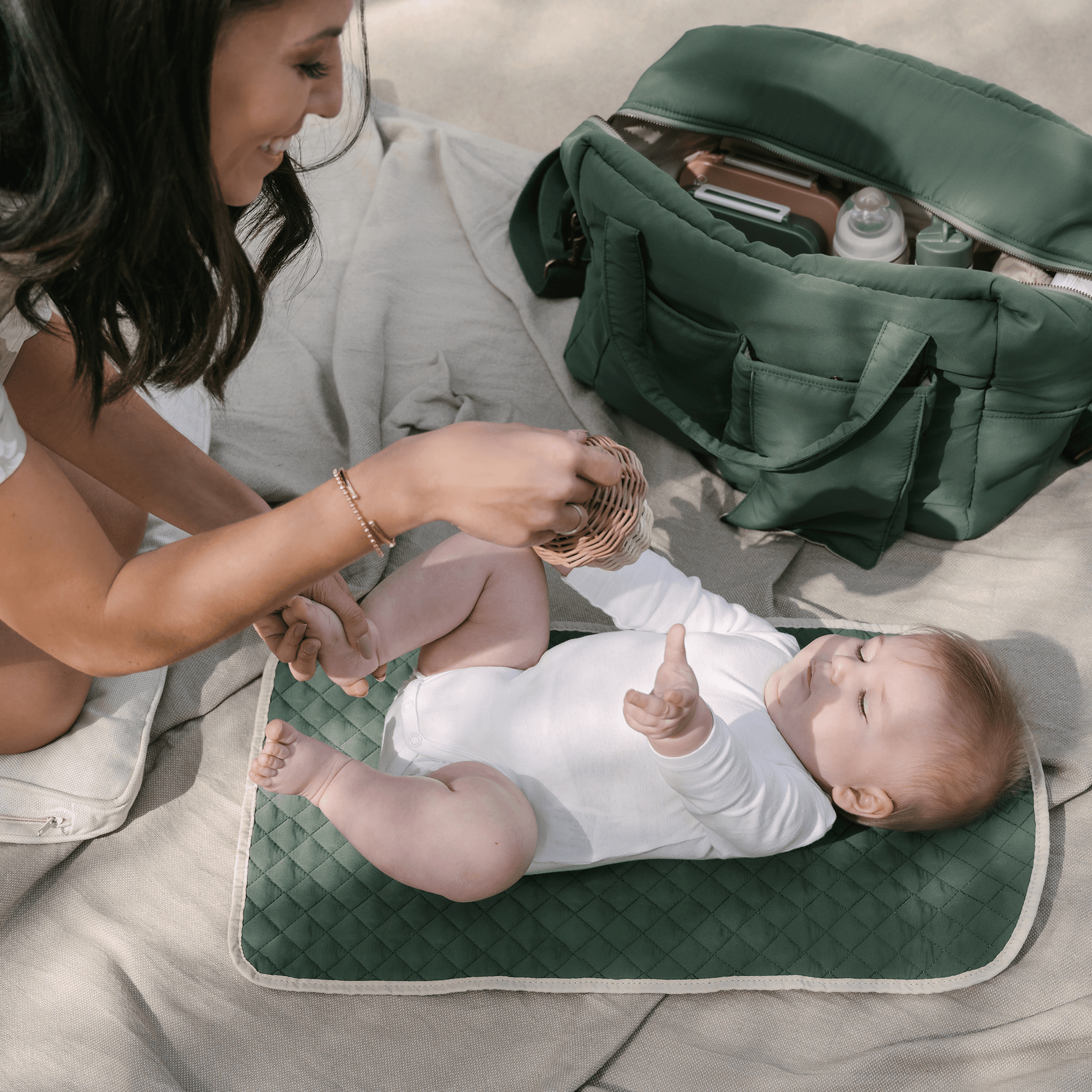 Diaper hot sale bag green