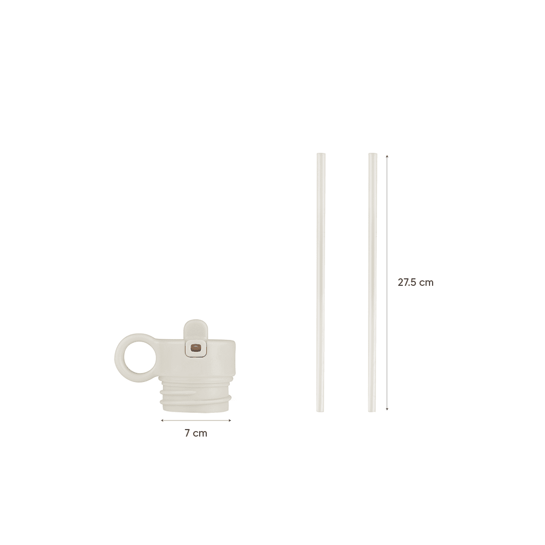 Replacement Straw Lid - All Bottles - Cream
