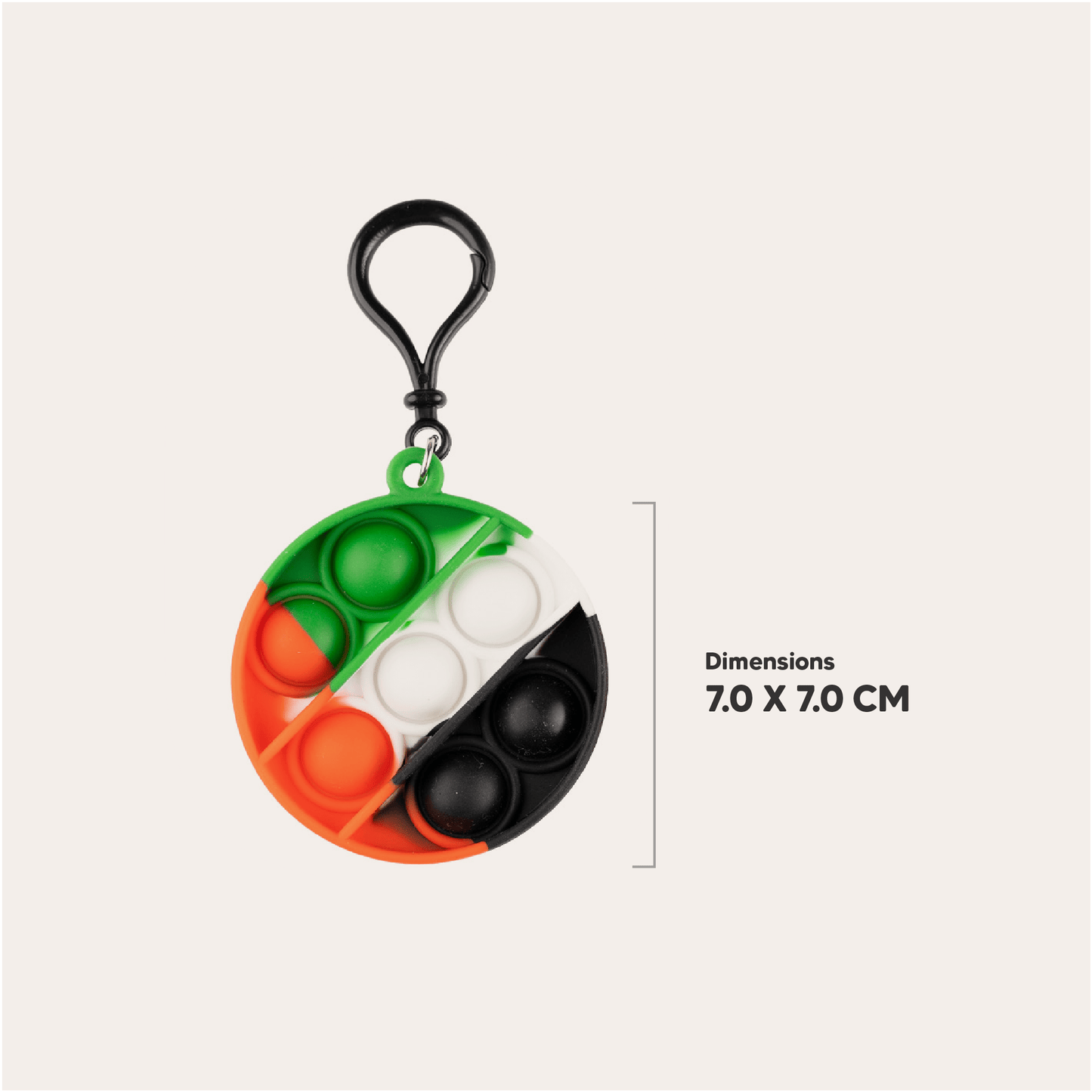 Pop It Keychain - UAE National Day - 2 piece