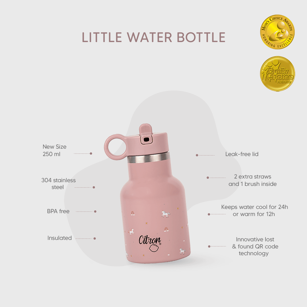 Citron Dubai Little Water Bottle Unicorn-250ml-QR enabled